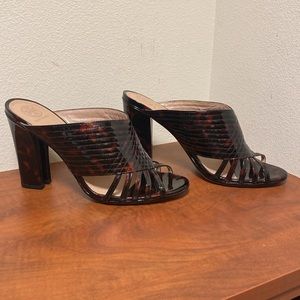 NWT, Tory Burch, Women’s Brida Mule, Tortoise Shell Patent, 9.5